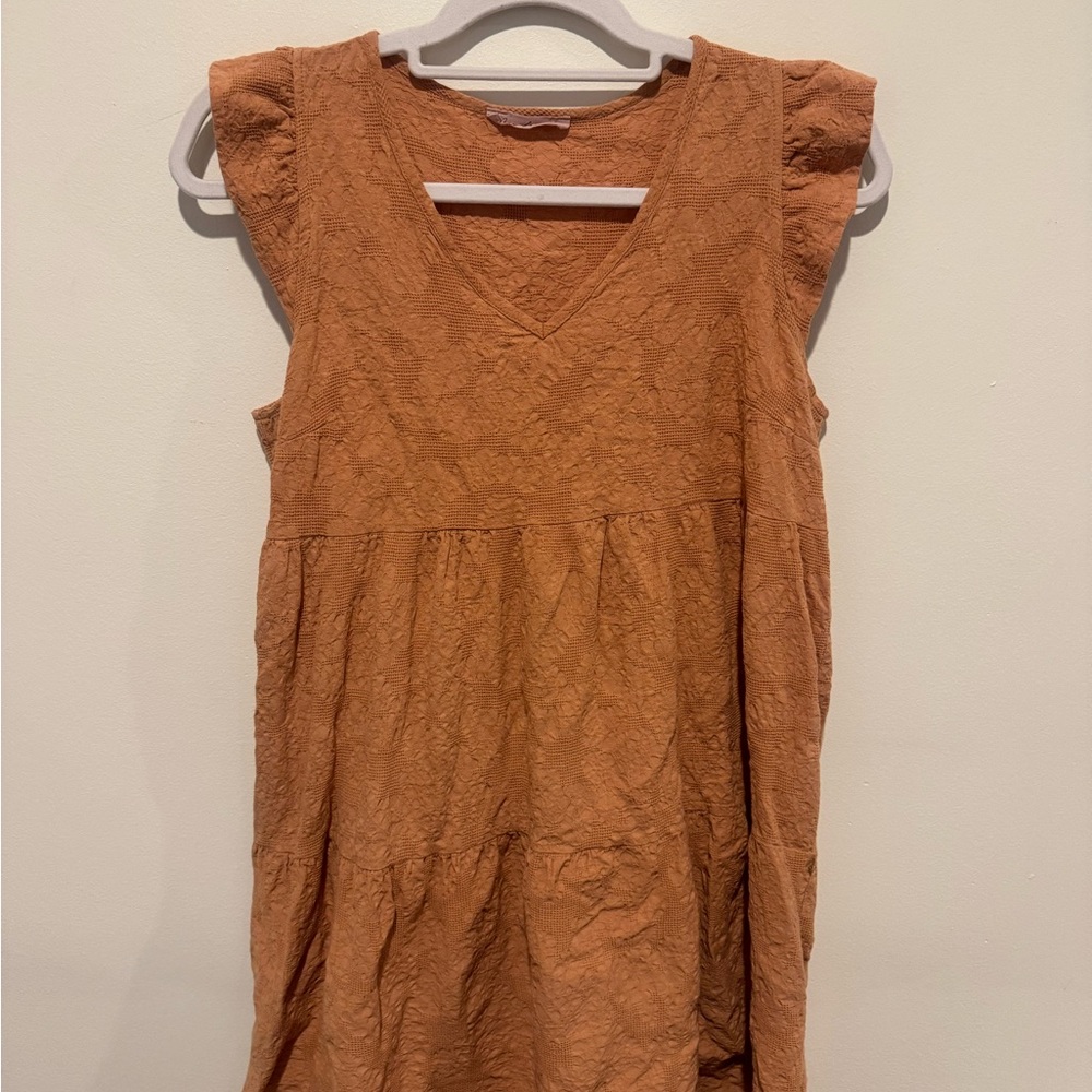 Ces Femme Rust Midi Dress